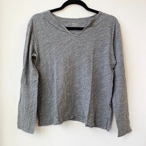 Madewell Long Sleeves Shirt Gray Medium